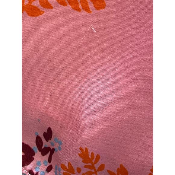 Les Reveries One Sleeve Pink Satin Floral Print Mini Dress size 0 - Picture 14 of 15